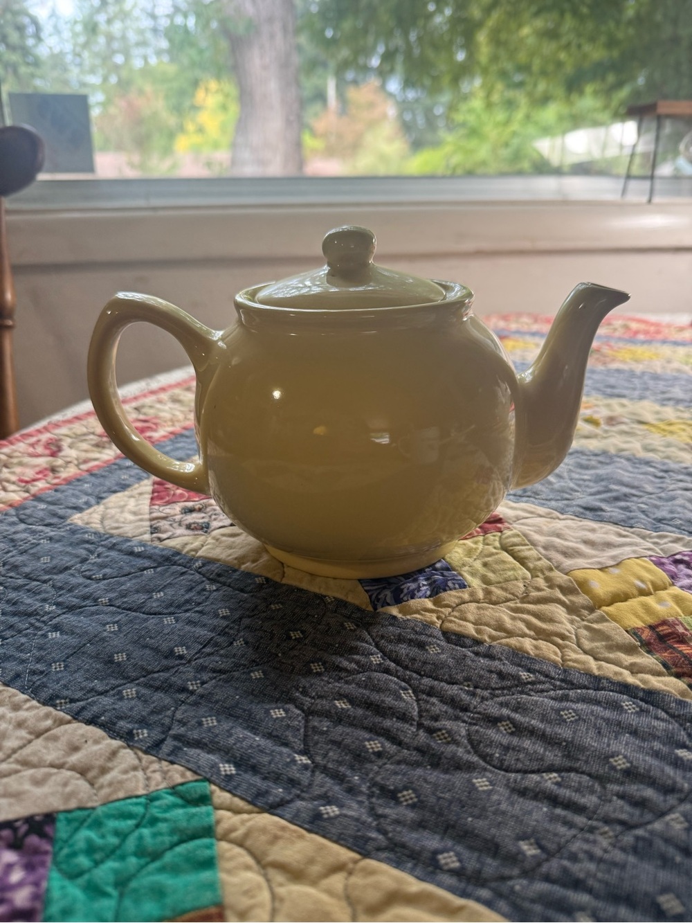Vintage Price Kensington England Yellow Ceramic Teapot Cottage Kitchen